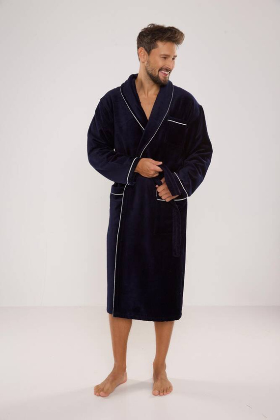 735 Manuele pánsky župan De Lafense - tmavomodrý