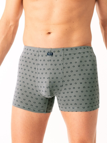 Pánske boxerky MXH 612 B25 Key grey - bavlnené, pohodlné, v elegantnej krabičke