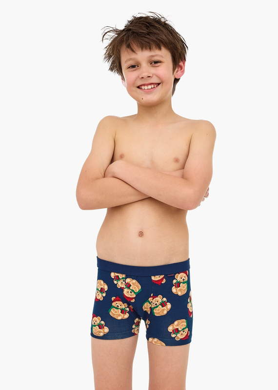 701/152 700/152 Chlapčenské bavlnené boxerky Teddy Cornette - pohodlné a priedušné