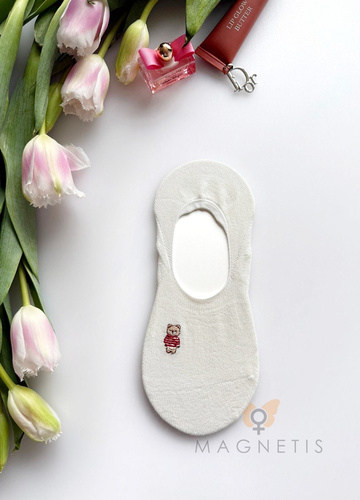 Magnetis YN-251132 – dámske balerínové ponožky z viskózy so silikónom