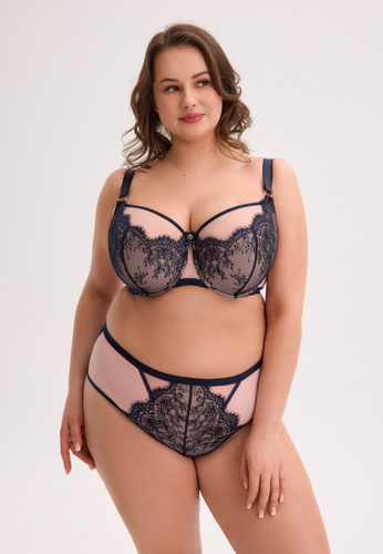 Gaia BS 1273 Aina Maxi tmavomodrá – polovyztužená podprsenka pre veľké prsia