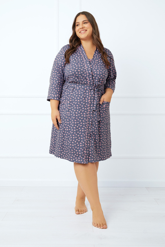 Tiana Dámsky župan Italian Fashion - potlač