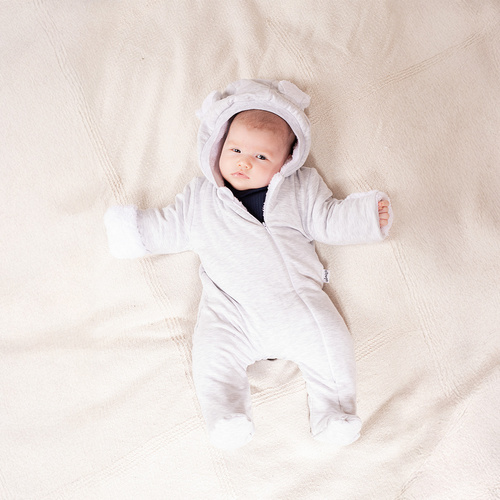 219270 Zateplené tepláky Willy Nicol - sivé s lunou a ušami