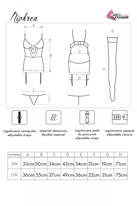 Niphrea LC 90605 LivCo Corsetti Fashion Santa oblečenie