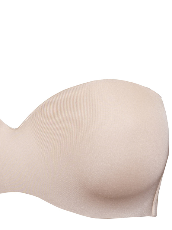 1580 Push-up podprsenka Fantastic - bandeau, mikrovlákno Sielei beige