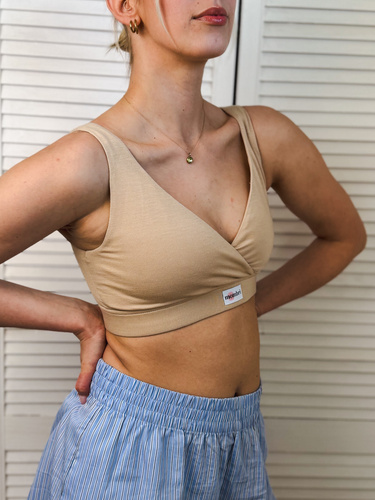 Milk&Love Mombri Klasyk nepremokavá dojčiaca podprsenka beige