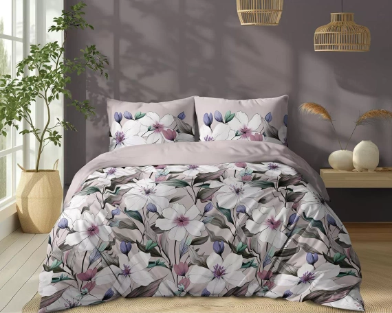 5774 B Cotton Bloom Detexpol Powder Pink Flower Bedding - 100% bavlna, obojstranná, poľská výroba