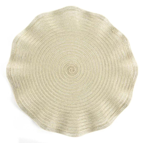 Podložka na stôl Eurofirany elegantná podložka pod taniere glamour June champagne beige