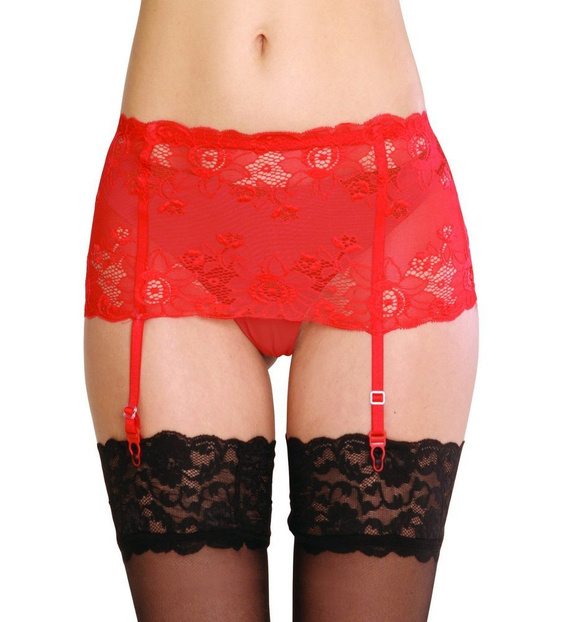 945 Babette Forex podväzkový pás - červený