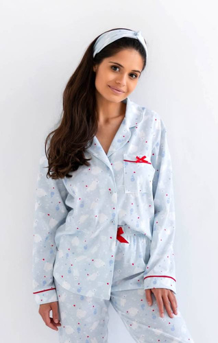 Čelenka pre dievčatá White bear Kids Sensis - modrá