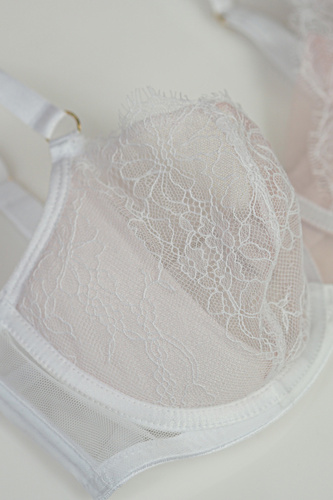 Mediolano Pure Soft Side Support 19260 biely soft podprsenka s čipkou