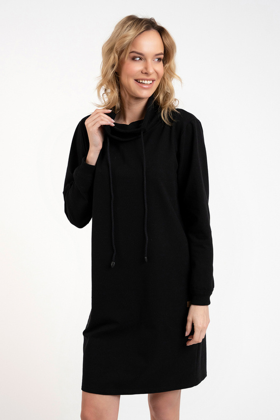 Malmo dámska tunika s dlhým rukávom Italian Fashion - čierna