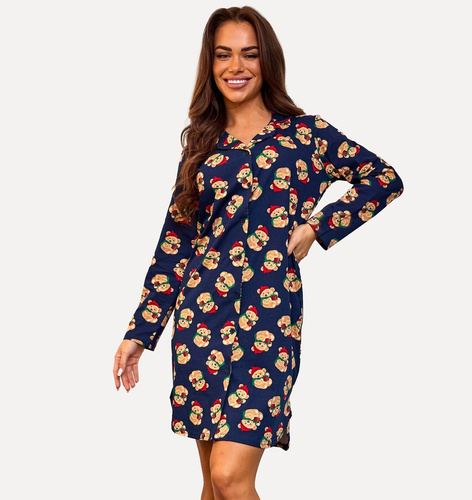 104/474 Teddy 7 Cornette voľné tričko - bavlna, voľný strih, dlhý rukáv