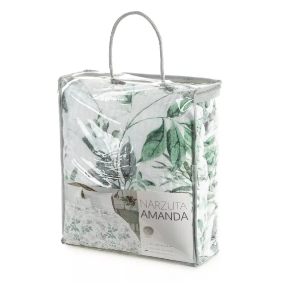 Narzuta Amanda Eurofirany biela dekoratívna 100% polyester elegantná