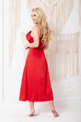 Sanda slipová nočná košeľa Kalimo - červená