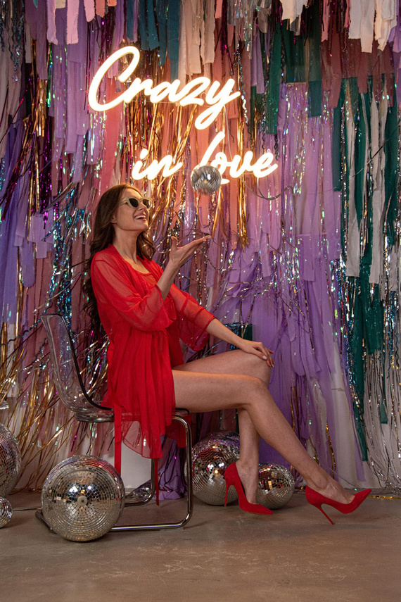 674 Florence Forex dámsky župan - červený