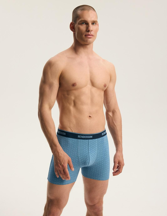 Pánske boxerky Henderson 44513 Brex 2-pack bavlnené so širokou gumou a logom