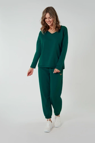 Madri Blúzka s dlhým rukávom Italian Fashion - zelená