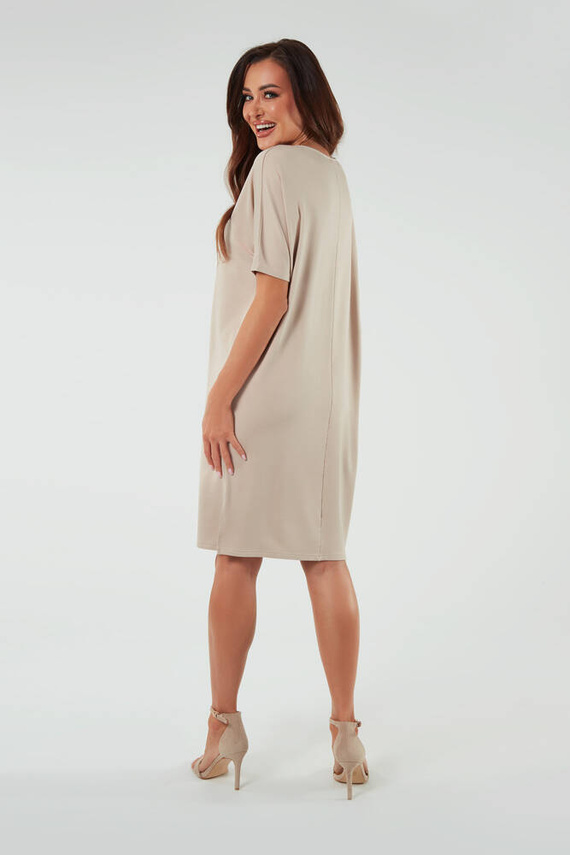 Soler dámska tunika s krátkym rukávom Italian Fashion - béžová