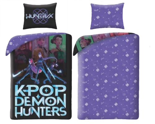 Bavlnené obliečky K-POP Demon Hunters 03 Halantex 140x200 mikrofibra + 70x90