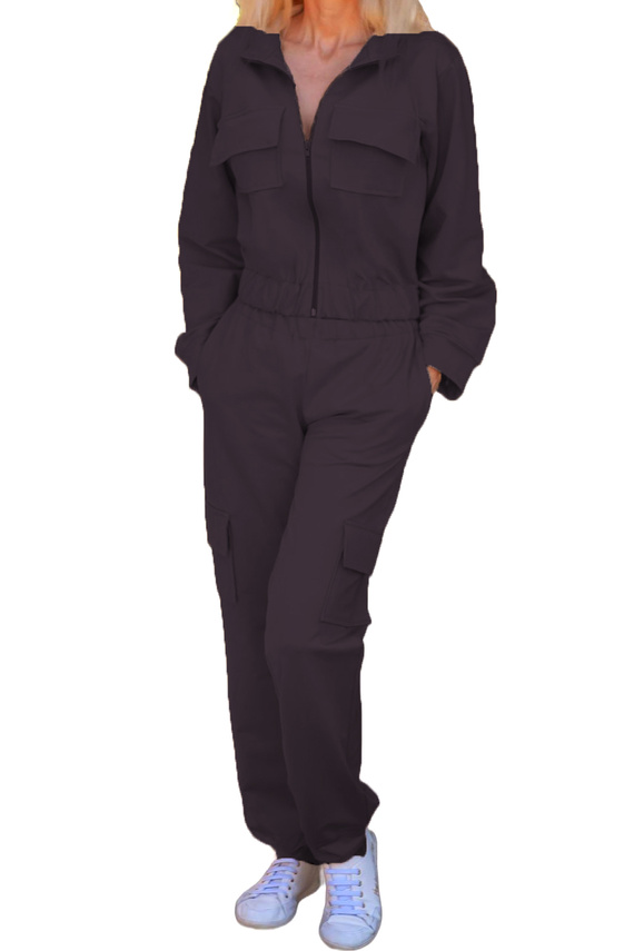 Mili Mirale dámska bavlnená tepláková súprava s vreckami - poľská výroba - čierna