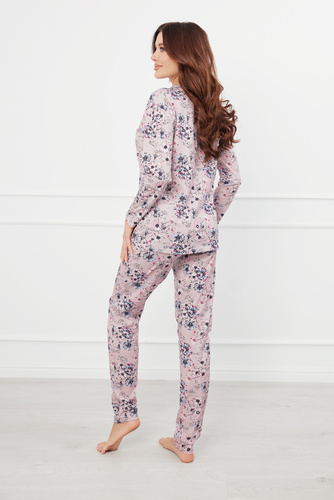 Toliana Dámske pyžamo s dlhým rukávom a dlhými nohavicami Italian Fashion