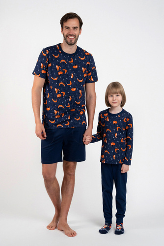 Witalis Pánske pyžamo s krátkym rukávom, krátke nohavice Talianska móda