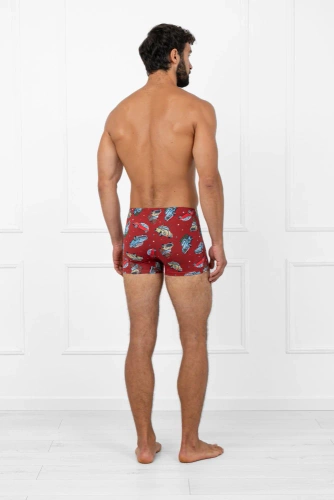 Retro pánske boxerky Talianska móda - bavlna, elastan, slávnostný motív