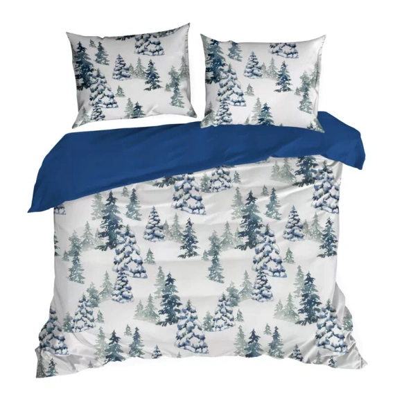 Vianočné obliečky Natal Eurofirany stromčeky 100 % bavlna 105 g/m²