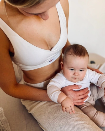 Milk&Love Mombri Klasyk nepremokavá dojčiaca podprsenka white