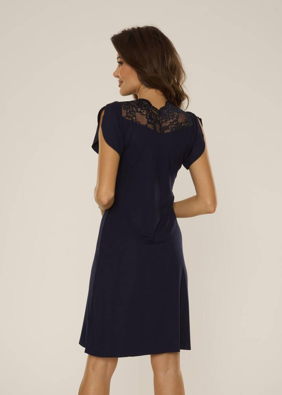 754 Nočná košeľa Lilian De Lafense - tmavomodrá