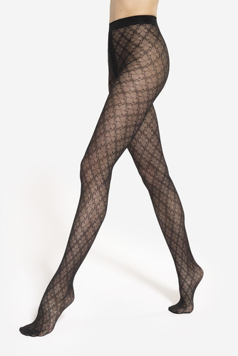 Arabesca 06 Pančuchy Gatta - 40 den, ozdobný vzor, matné