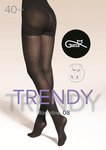 Modeline 08 Gatta pančuchy - 40 den, modelovanie push-up, check