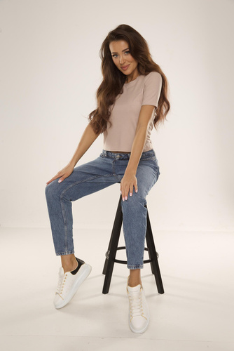 698 Freya Blúzka s krátkym rukávom De Lafense - piesková