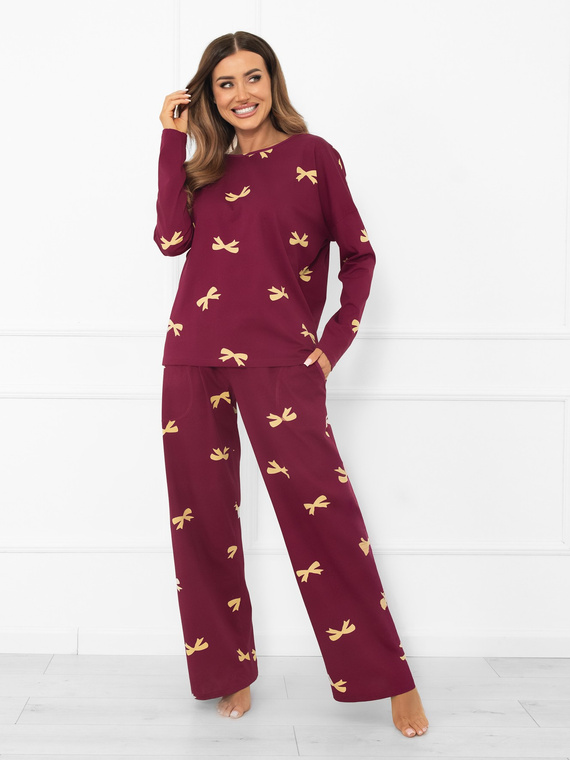 Kwadro Dámske pyžamo Italian Fashion - bavlna, dlhý rukáv a nohavice