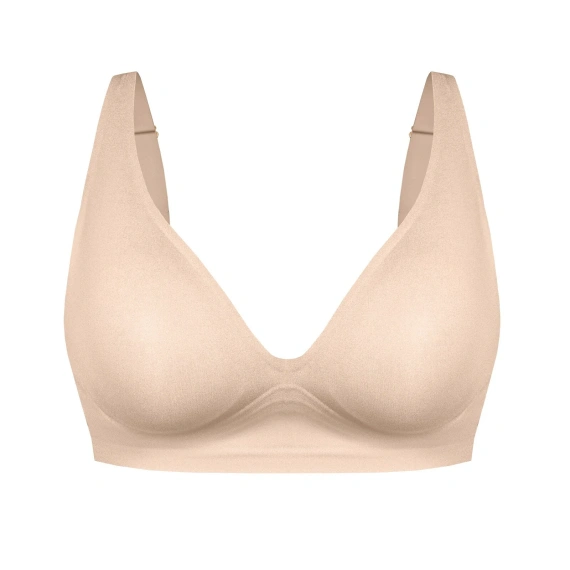 Biustonosz Silvia L070 Mefemi bez fiszbin, bezšvový modelujúci second skin – béžový