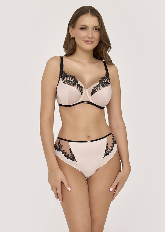 Figs Ava 2256 black - klasický strih, hladké mikrovlákno, pohodlie a jemná čipka