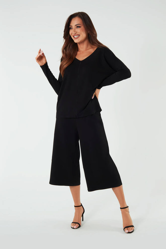 Soler Dámske culottes 7/8 Italian Fashion - čierne