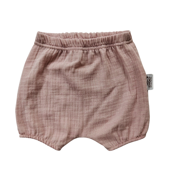 Baby Bloomers Just Muslin 40235R Makoma ružová - mušelín 100% bavlna, na gumičke