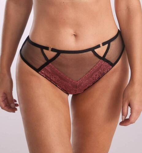 P-1107/2 Eva Dámske nohavičky Kinga - čierno-ružové