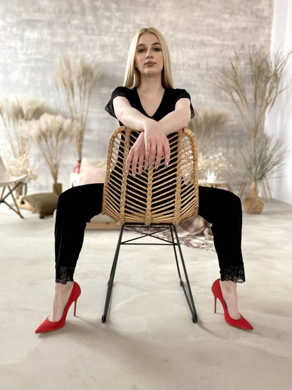 631 Milagros Dámske pyžamo Forex - čierne