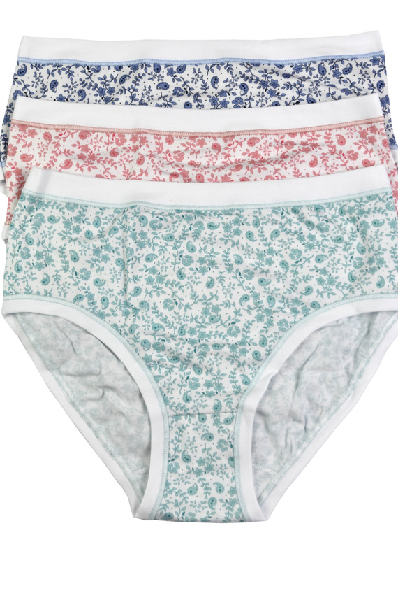 3363 MIDI-5H100 Cotonella MIDI 3-pack nohavičky - bavlnené, stredne pohodlné na každodenné nosenie