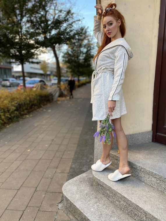 414 Gianna Forex dámsky župan - melanž