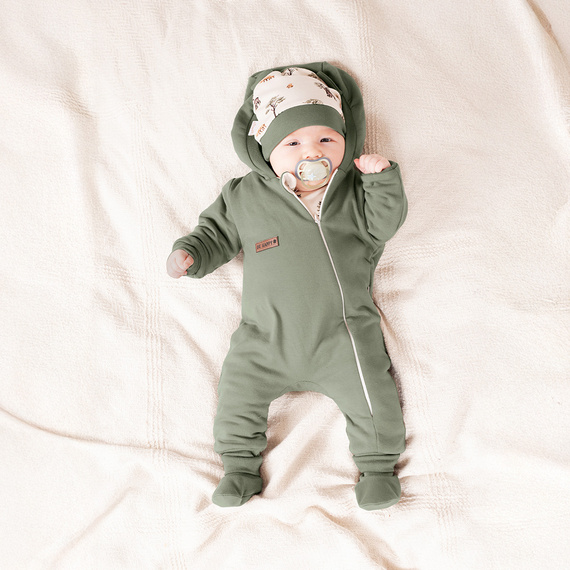 218054 Detská čiapka Yogi Bear Nicol - bavlna, lesný vzor