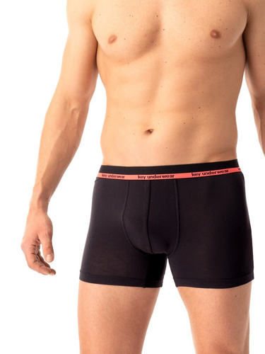 Pánske boxerky Key MXH 287 black- bambusové, mäkké a priedušné