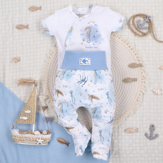 ABN-5456 Sea Of Joy Nini detské poltopánky - organická bavlna, elastický pás