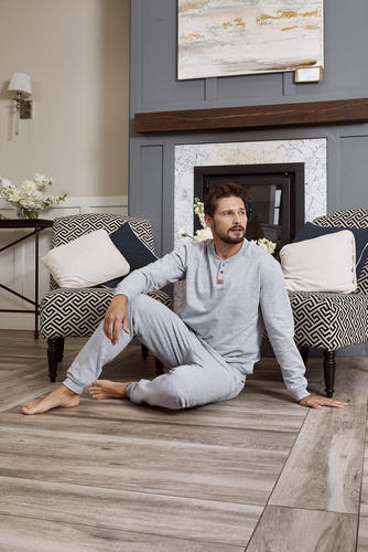 Súprava Leader Tracksuit dlhá. rukáv, dĺžka. nohavice Talianska móda - melange