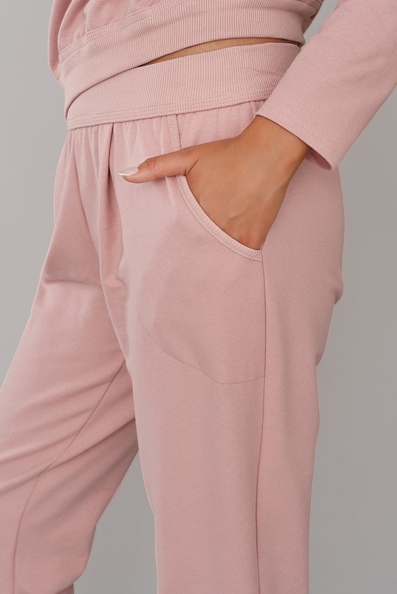 Karina Dámsky set s dlhým rukávom, nohavice Italian Fashion - karamelová