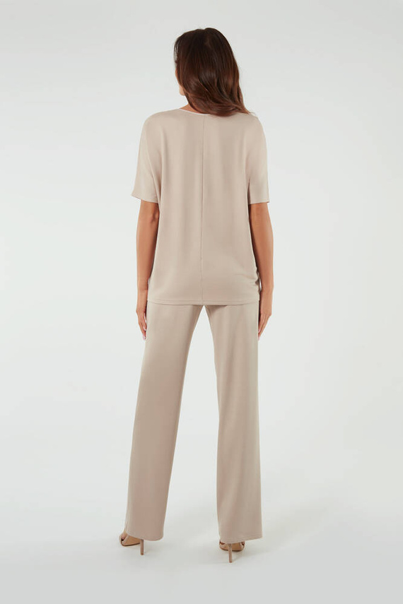 Soler Dámske dlhé nohavice Italian Fashion - béžová