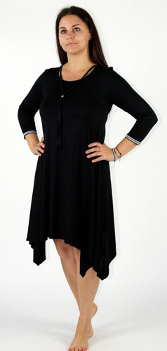 439 Nice De Lafense nočné šaty - ženská elegancia a pohodlie pri spánku - čierne